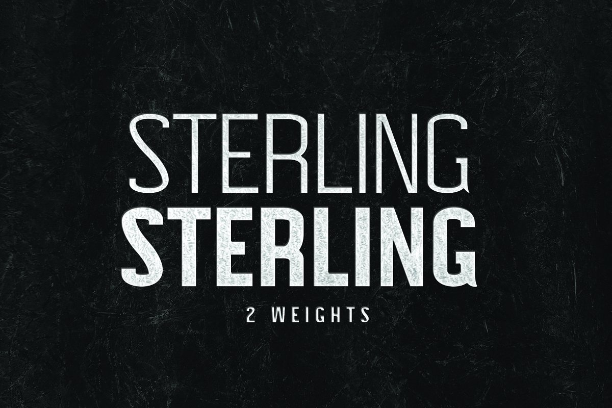 Sterling bold Font preview
